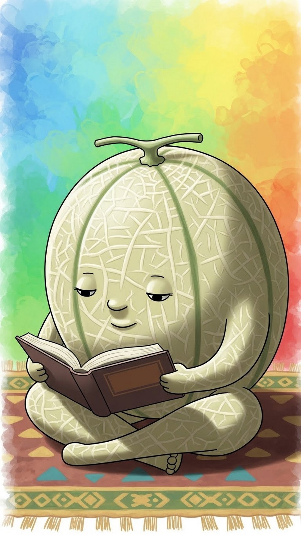 Melon Reading a Book