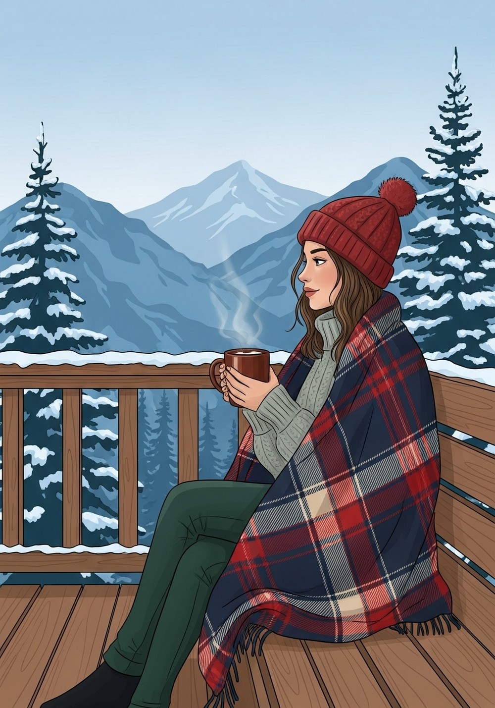 Mountain View Cabin Deck