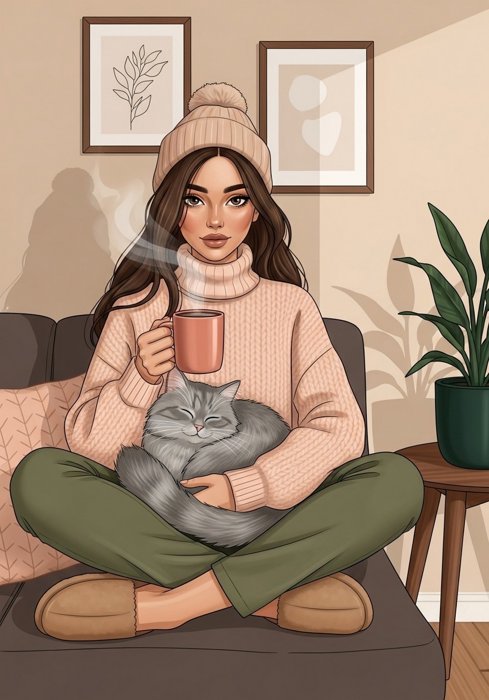 Pet Cat Cuddles