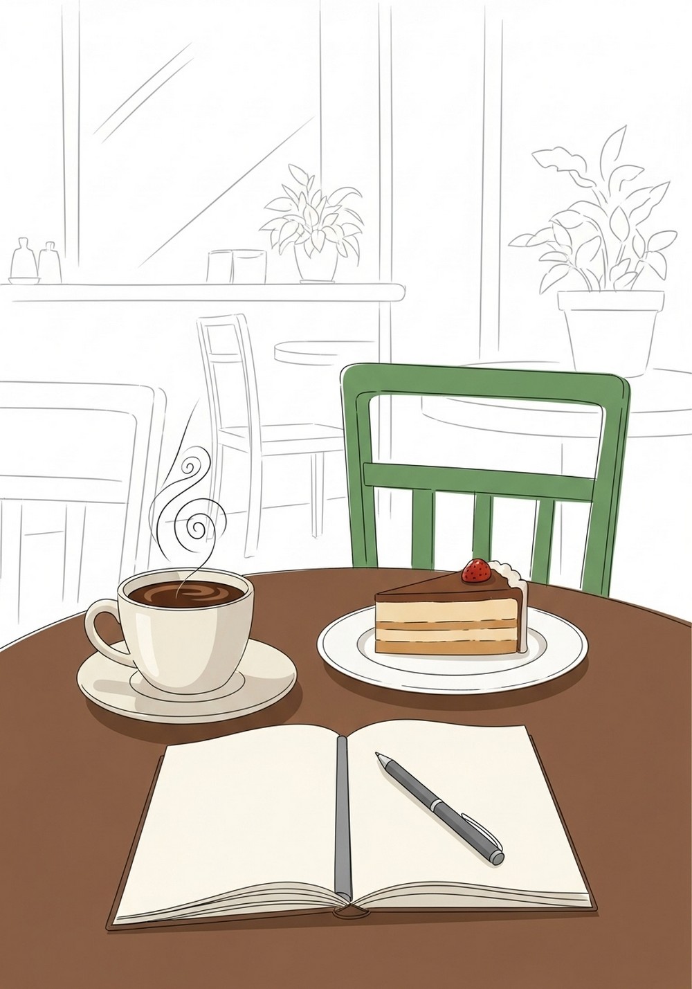Quiet Coffee Shop Moment