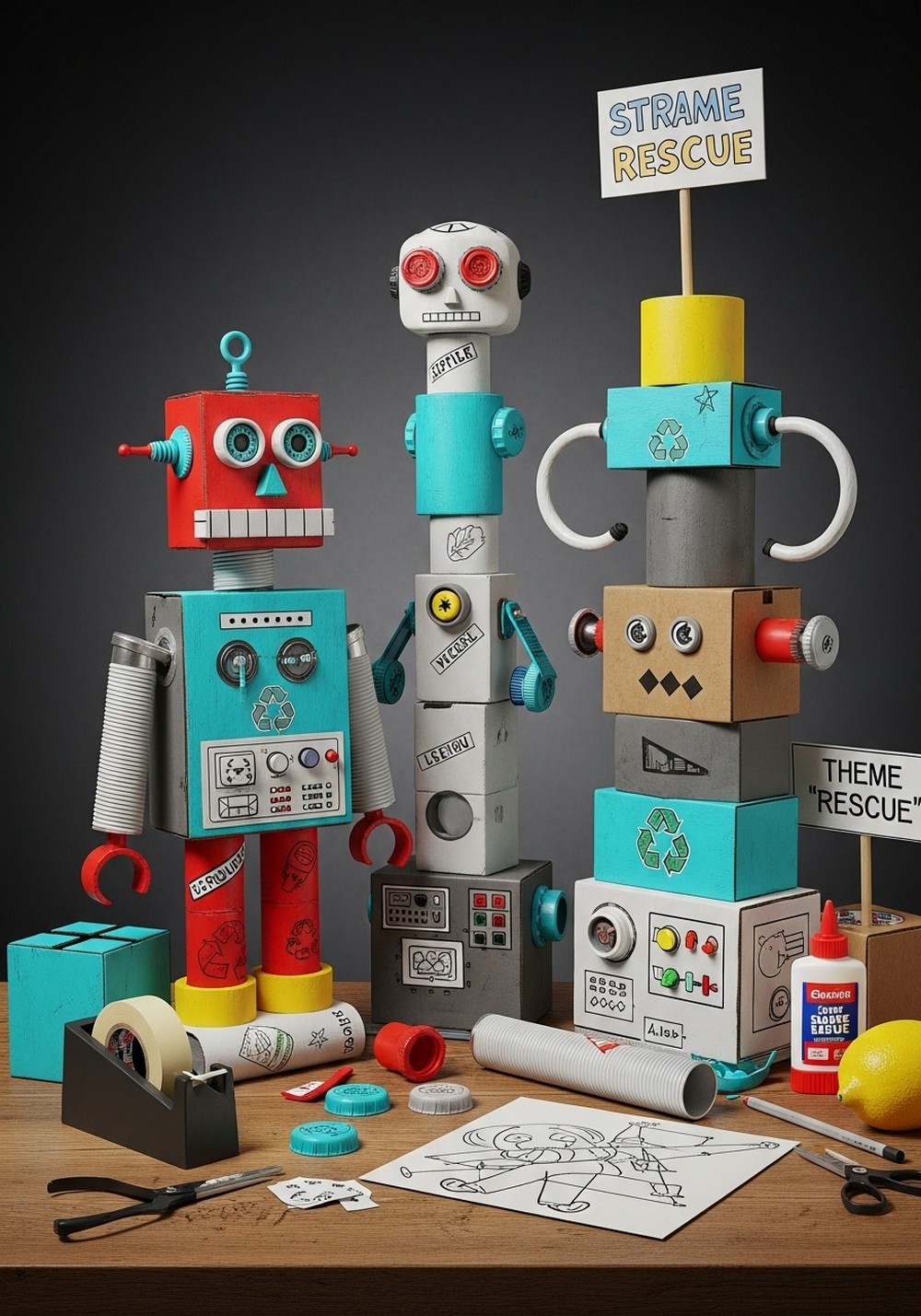 Recycled Sculpture Challenge