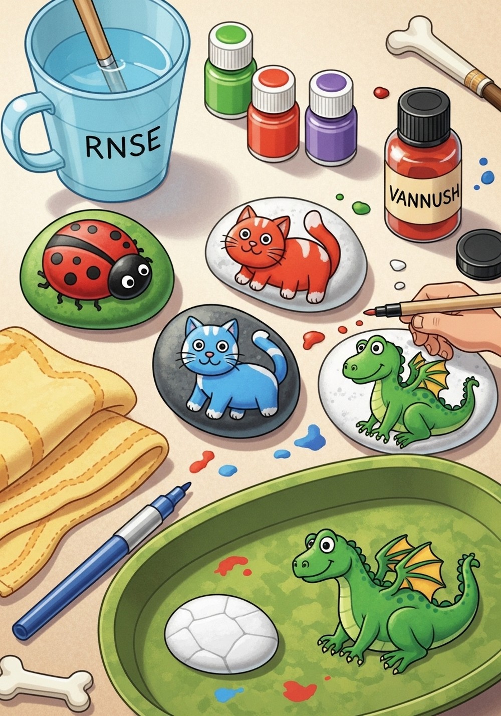 Rock Critter Painting