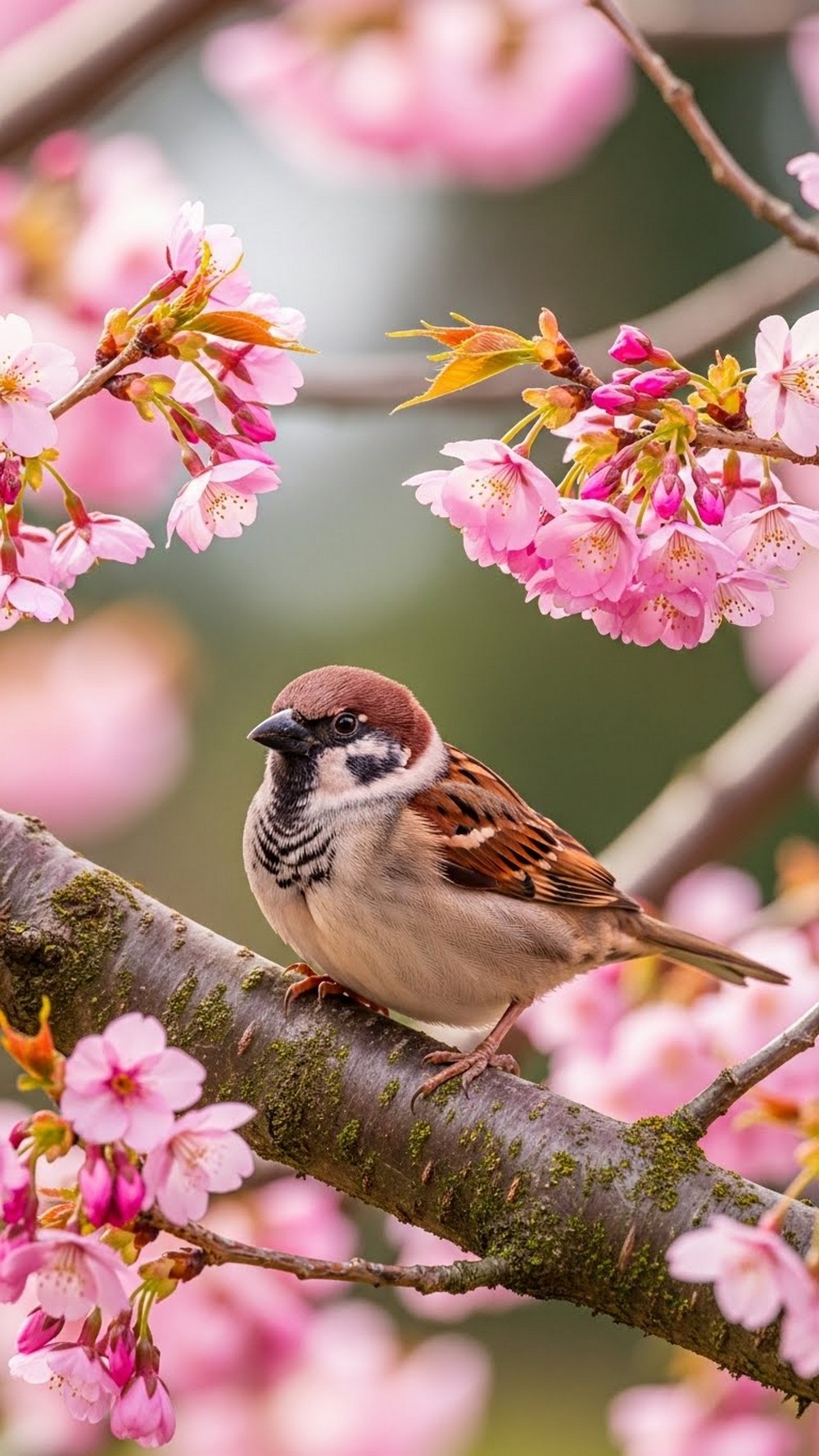 Sakura Garden Sparrow