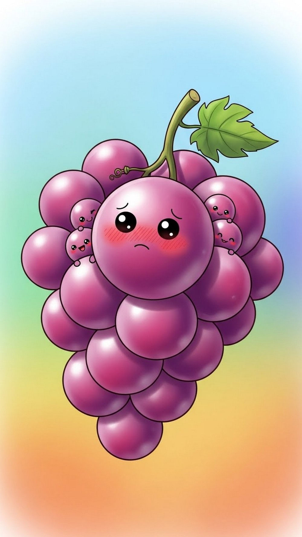 Shy Grape Bunch Family
