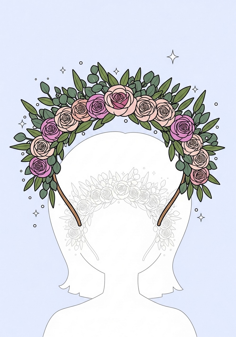 Simple Rose Flower Crown Page