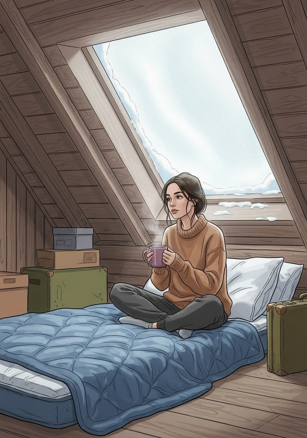 Snowed-In Attic
