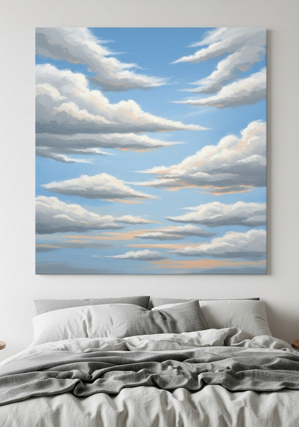 Soft Cloudy Sky Canvas Study