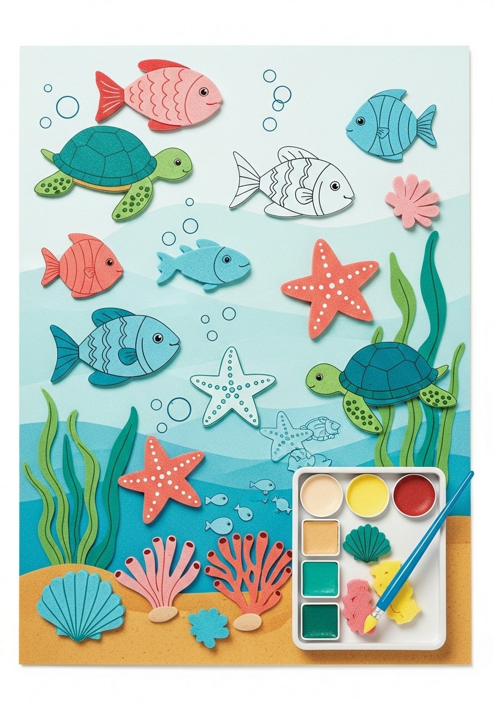 Sponge-Stamped Ocean World