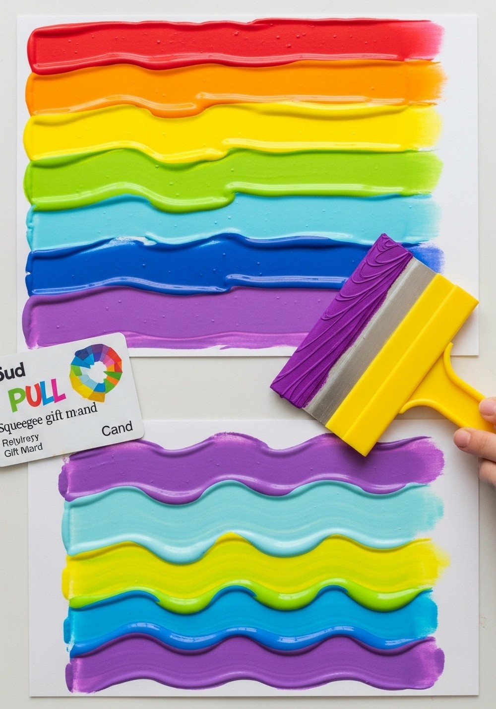 Squeegee Rainbow Abstracts