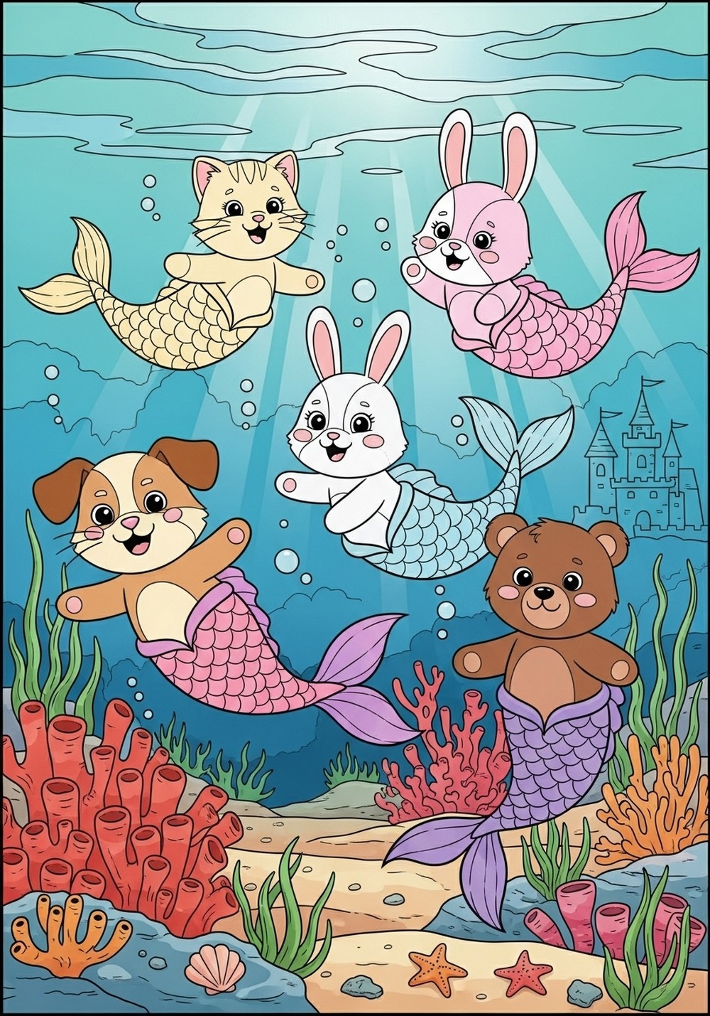 Undersea Animal Mer-Friends Adventure